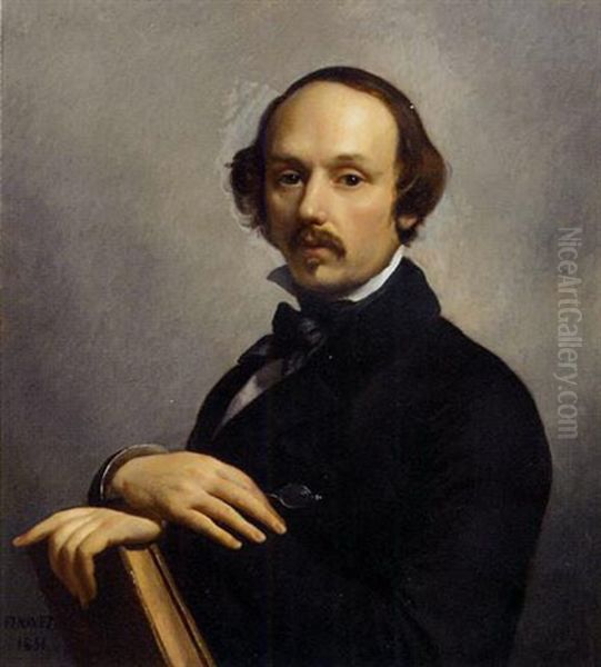 Portrait Of Alexander Henne Oil Painting by Francois-Joseph Navez