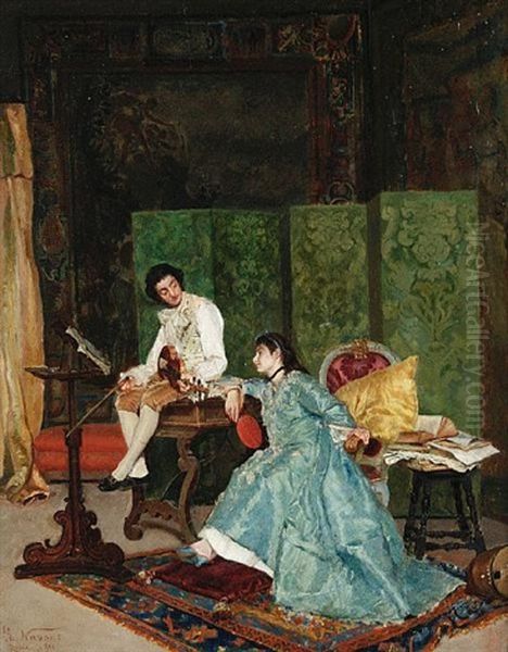 A New Composition Oil Painting by Eduardo Navone