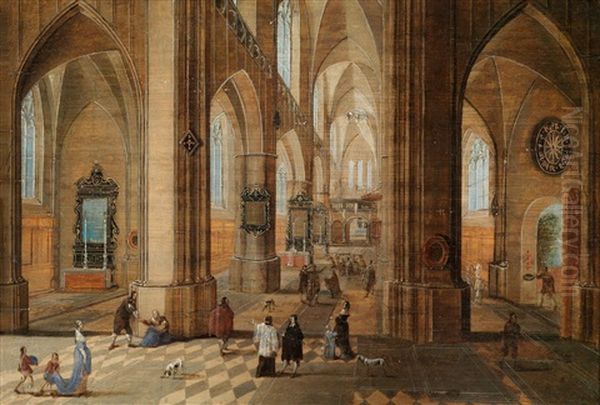 Kircheninterieur Oil Painting by Peeter Neeffs the Elder