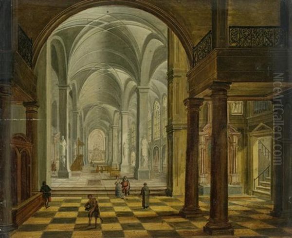 Kircheninterieur Oil Painting by Peeter Neeffs the Younger