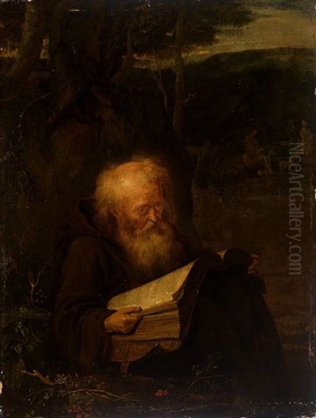 Ermite Dans Un Paysage Oil Painting by Eglon van der Neer