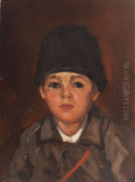 Micul Postas Oil Painting by Grigore Negosanu