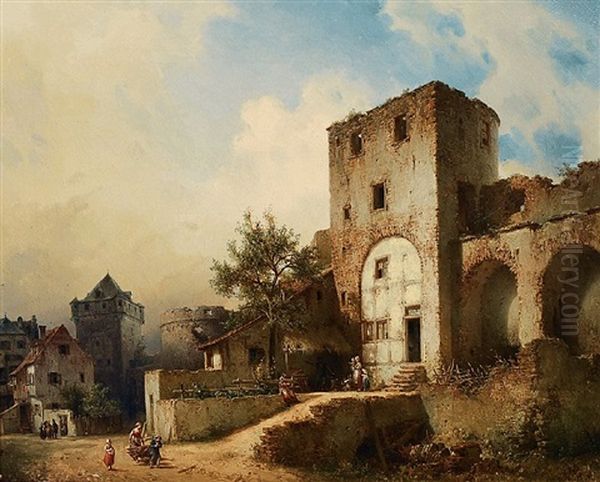 Andernach Am Rhein Oil Painting by Michael Neher