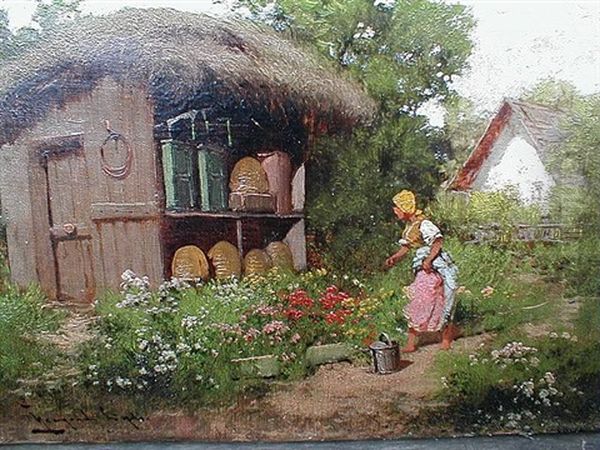 Madonna Mit Kind Oil Painting by Antal Neogrady