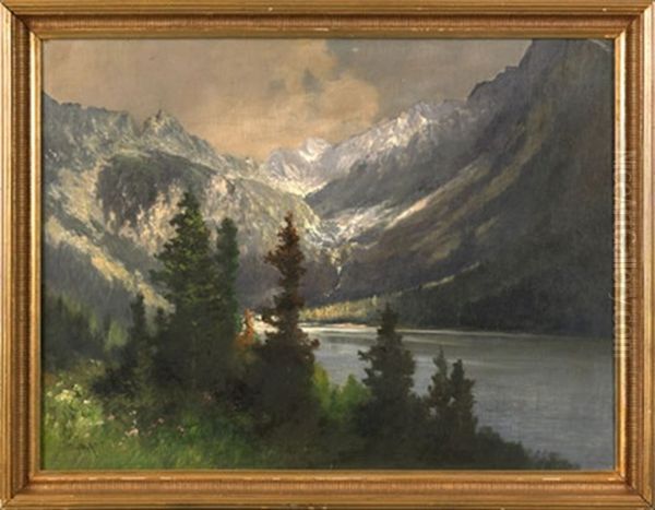 Landscape Oil Painting by Antal Neogrady