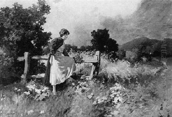 Sommer Am Lande Oil Painting by Antal Neogrady