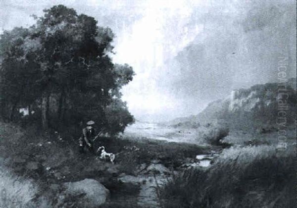 Erfolgreiche Jagd Oil Painting by Antal Neogrady