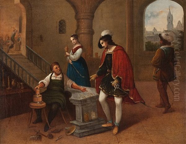 Szene Aus Kathchen Von Heilbronn Oil Painting by Wilhelm Nerenz