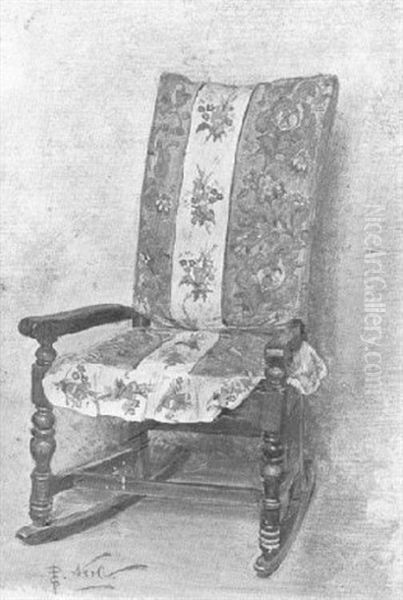 The Rocking Chair Oil Painting by Girolamo Pieri B. Nerli