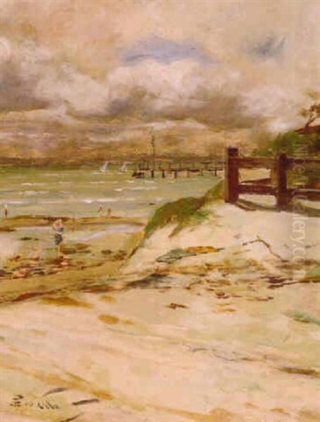 Rickett's Point, Melbourne Oil Painting by Girolamo Pieri B. Nerli