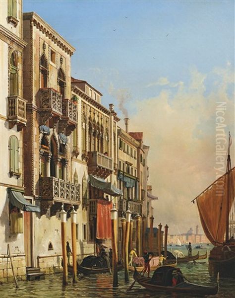 Motiv Aus Venedig Oil Painting by Friedrich Nerly