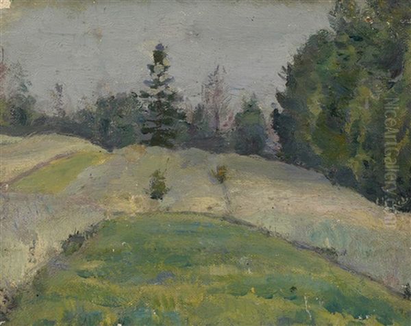 Forest Glade Oil Painting by Mikhail Vasilievich Nesterov