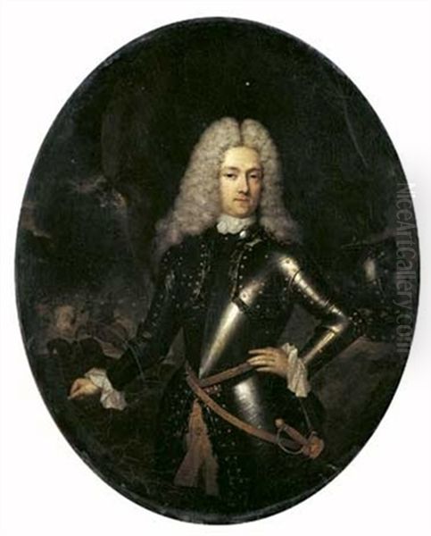 Portrait Du Baron Willem Van Zondelande Oil Painting by Constantyn Netscher