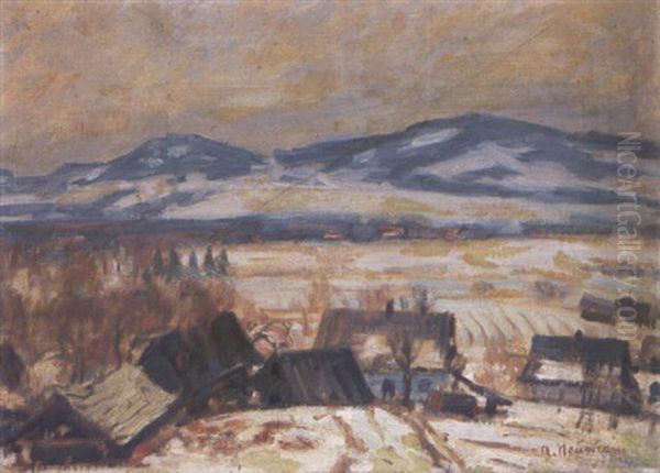 Rural Lanscape Oil Painting by Abraham Neumann