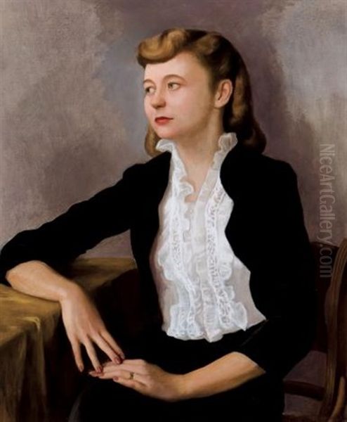 The New Bride Oil Painting by Ernst Neumann