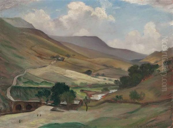 Uplands Oil Painting by Christopher R. Wynne Nevinson
