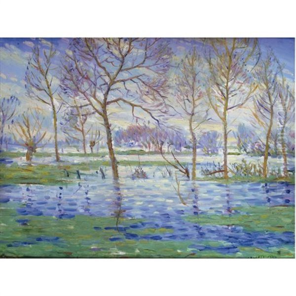 February Oil Painting by Christopher R. Wynne Nevinson