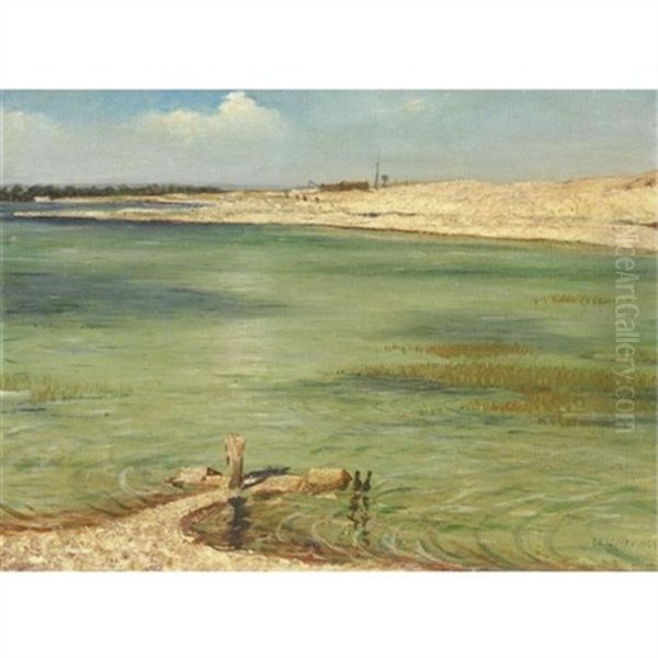 Shoreline Oil Painting by Christopher R. Wynne Nevinson