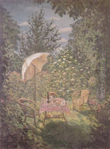 A Summer's Evening: Steele's Studio Oil Painting by Christopher R. Wynne Nevinson