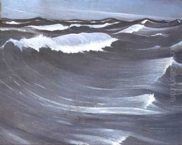 Waves Oil Painting by Christopher R. Wynne Nevinson