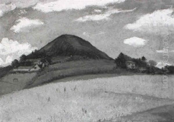 Across The Field Oil Painting by Christopher R. Wynne Nevinson