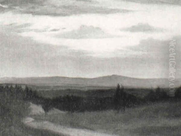 The Sandy Path Oil Painting by Christopher R. Wynne Nevinson