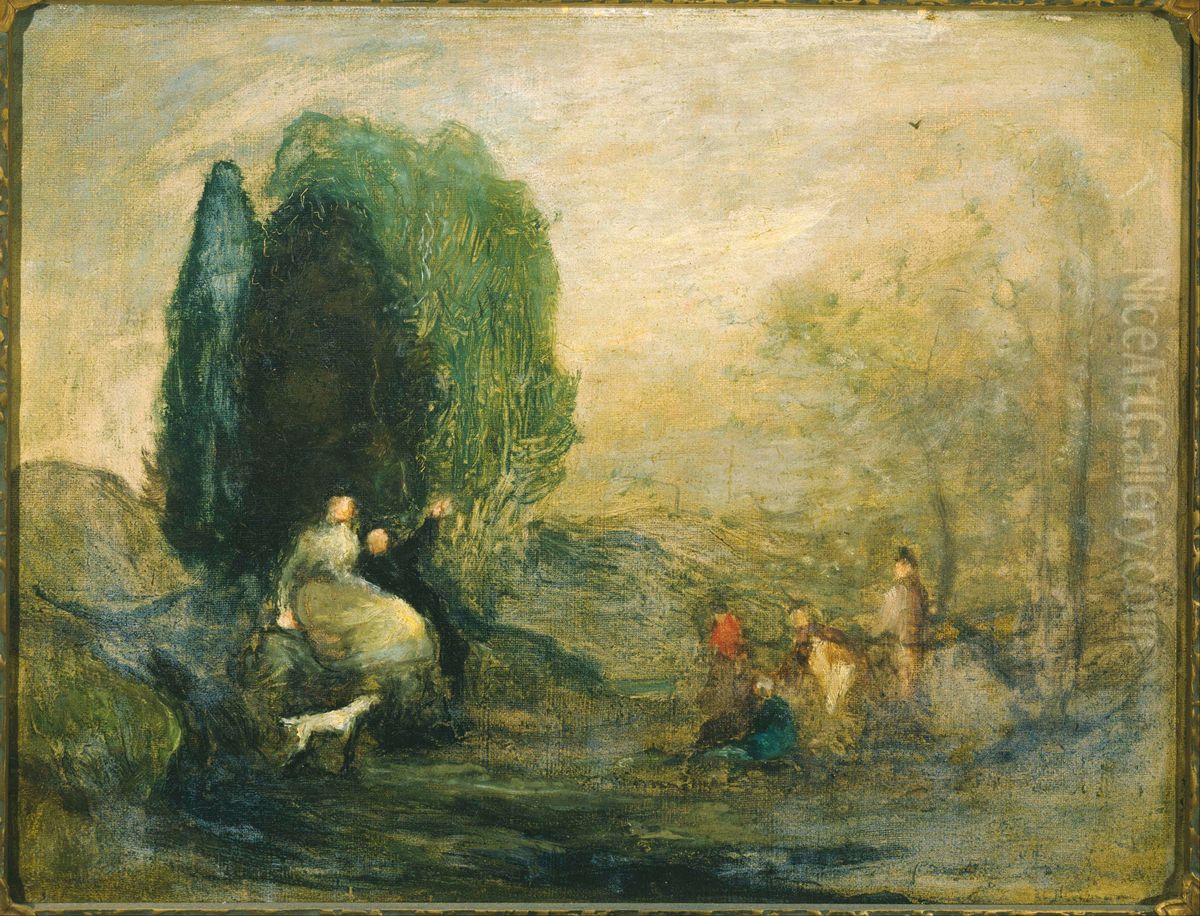 The Skylark Oil Painting by Robert Loftin Newman