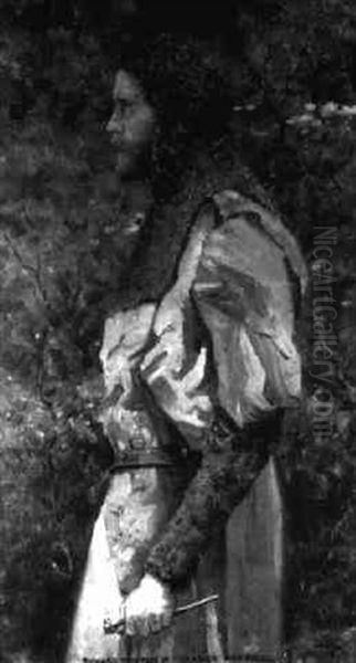 Knight Oil Painting by Richard Newton II