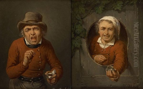 Les Priseurs Oil Painting by Bernard Neyt