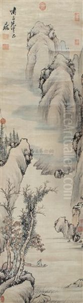 Landscape Oil Painting by Ni Yuanlu