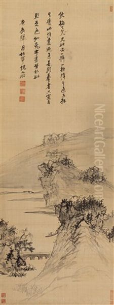 Landscape Oil Painting by Ni Yuanlu