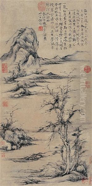 Landscape Oil Painting by Ni Zan