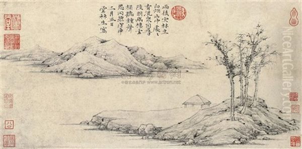 Landscape Oil Painting by Ni Zan