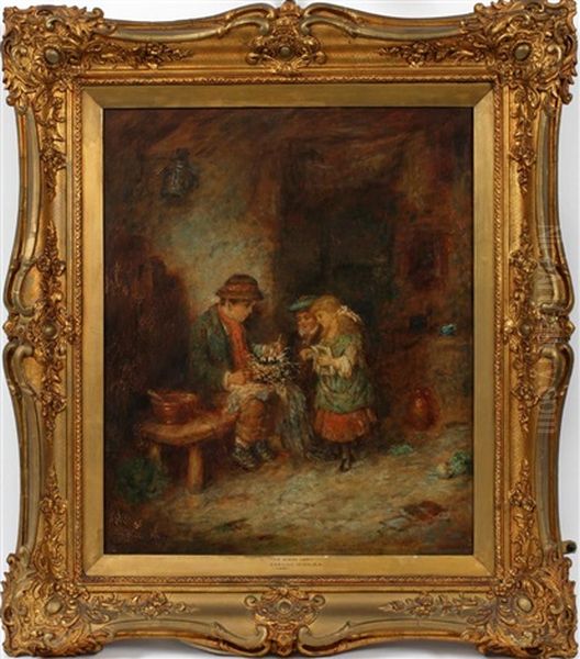 The Birds Nest Oil Painting by Erskine Nicol