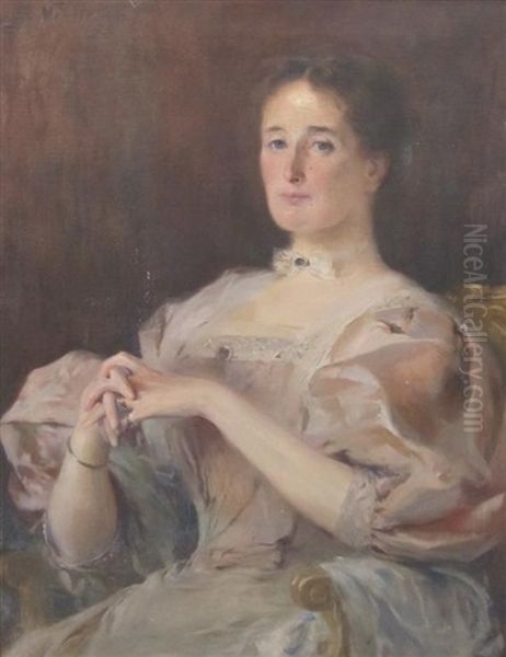 Portrait Of A Lady Oil Painting by Gabriel Nicolet