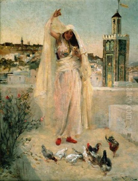 Tanger Oil Painting by Gabriel Nicolet