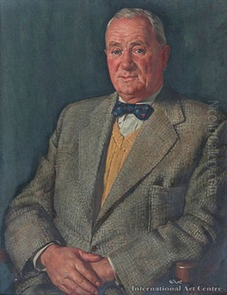 Portrait Of A Gentleman Oil Painting by Archibald Frank Nicoll