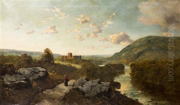 Richmond,  Yorkshire Oil Painting by Edmund John Niemann