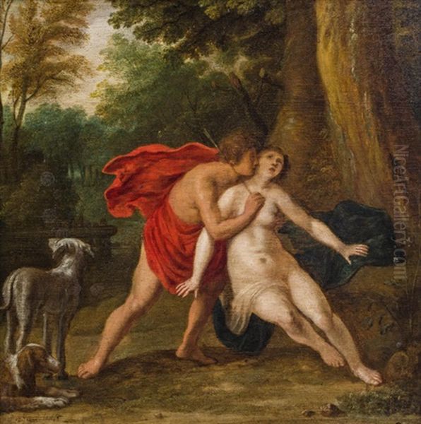 Cephalus Und Prokris Oil Painting by Adriaen van Nieulandt
