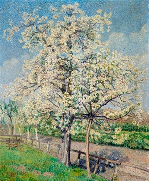 Bloesembomen Oil Painting by Jakob Nieweg