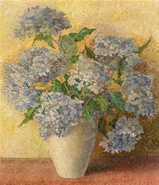 Hortensia Oil Painting by Jakob Nieweg