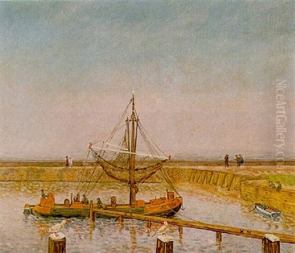 Volendam Oil Painting by Jakob Nieweg
