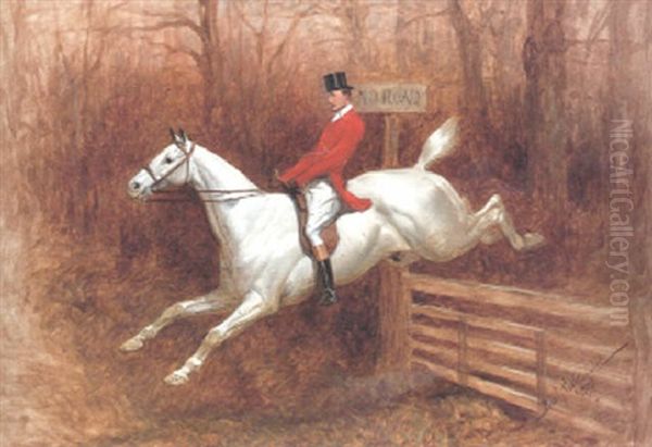Over The Gate Oil Painting by Basil J. Nightingale