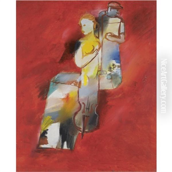 Composition Oil Painting by Salomon B. Nikritin