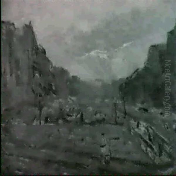 Paesaggio Oil Painting by Salomon B. Nikritin