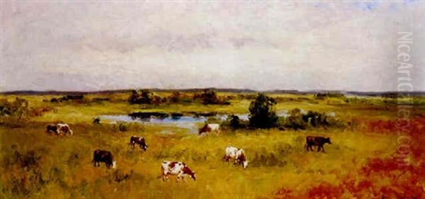 Kor Pa Ang Oil Painting by Johan Severin Nilsson