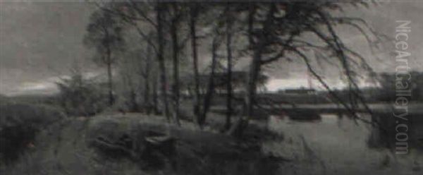 Danskt Hostlandskap Oil Painting by Thorvald Simeon Niss