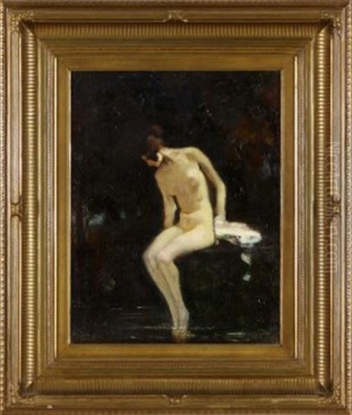 Quellnymphe Oil Painting by Rudolf Nissl