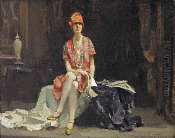 In The Fitting Room Oil Painting by Rudolf Nissl