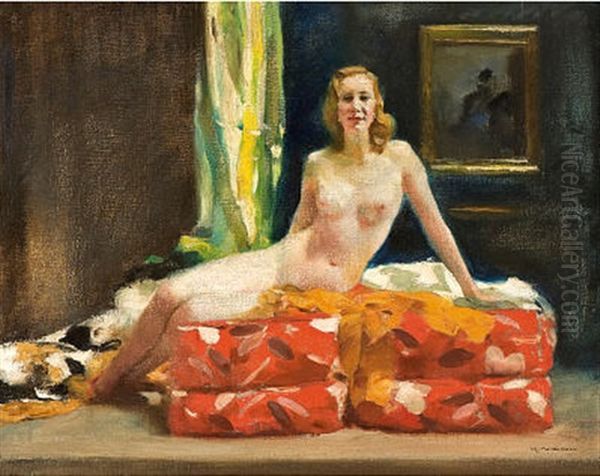 Junge Blondine Oil Painting by Rudolf Nissl